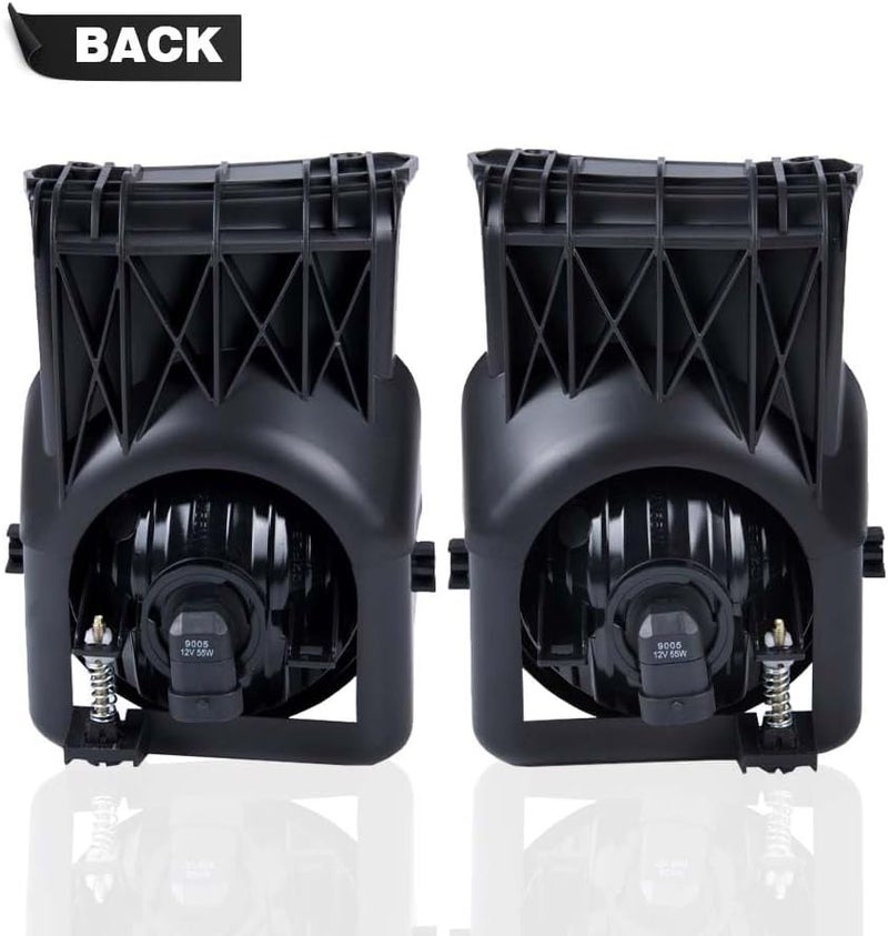 DOTCOM Bumper Fog Lights Driving Lamps Assembly Compatible with GMC Sierra 1500 2500 HD 3500 2003-2006/2007 Sierra Classic(Not fit for Denali|C3 Models),GM2592154, GM2593154 Pair Clear Lens - Image 3